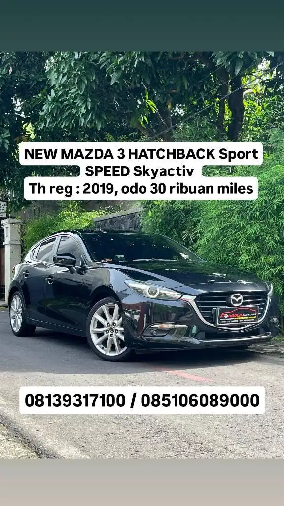 NEW MAZDA 3 HATCHBACK sport SPEED Skyactiv, th reg 2019, 30 rban miles