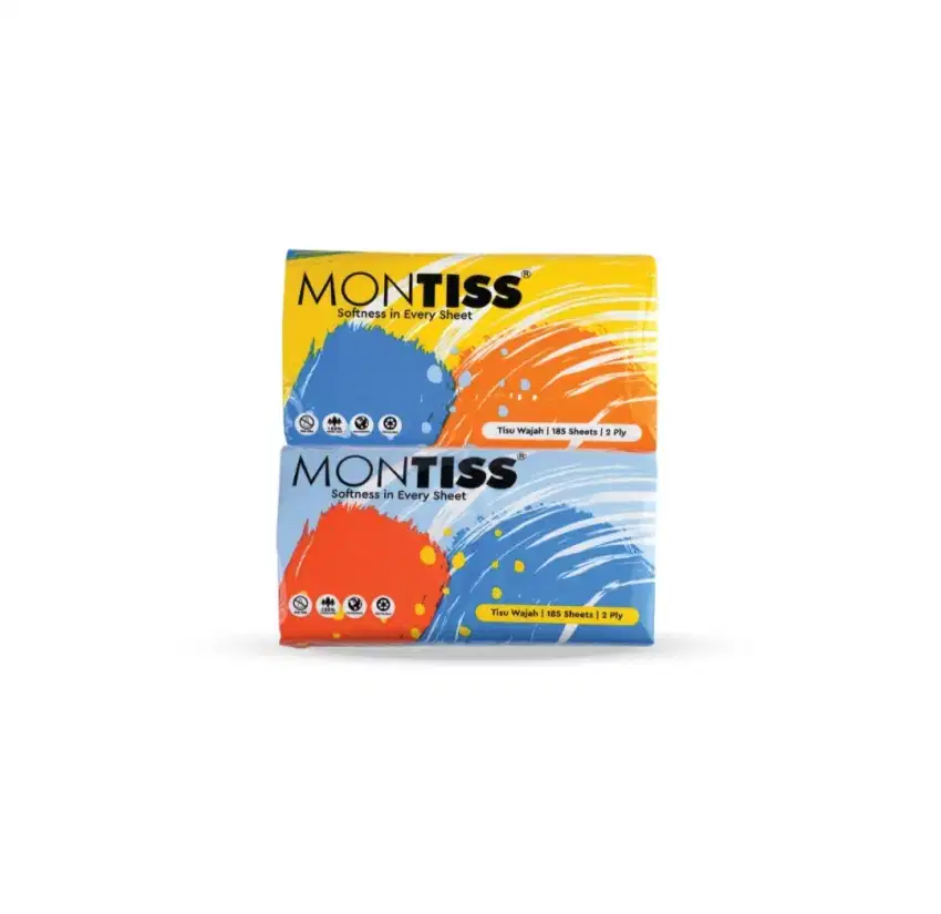 TISSUE 2 PLY 185 SHEETS MONTISS