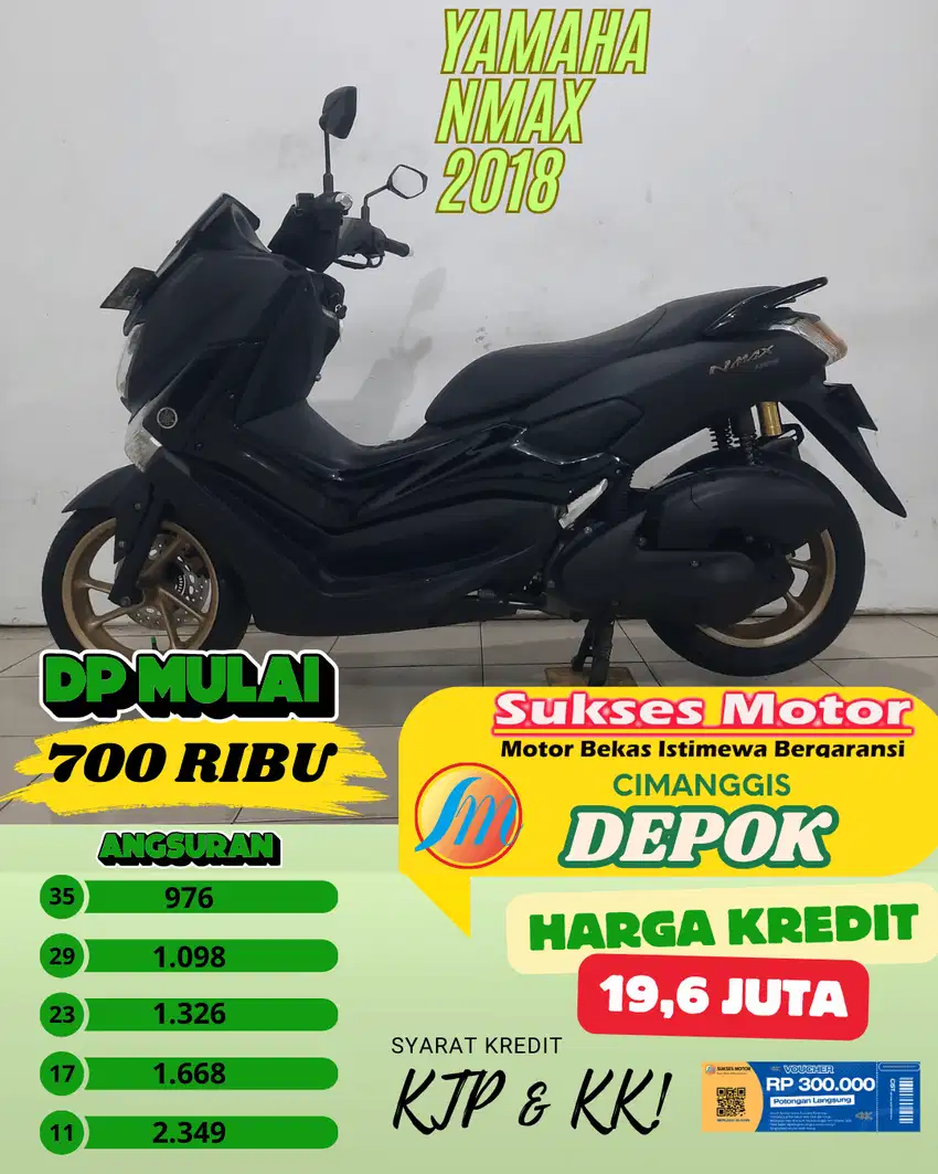 YAMAHA NMAX TAHUN 2018 PROMO DP 700 RIBU SYARAT KTP KK MINAT WA