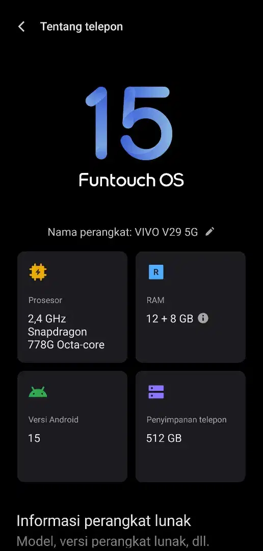 vivo v29 5G 12+8 512 rom