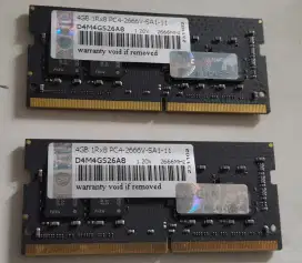 Ram sodimm vgen ddr4 8gb (2x4gb) PC 2666