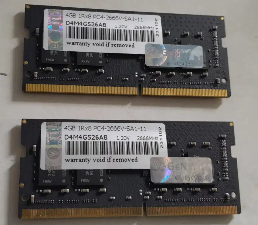 Ram sodimm vgen ddr4 4gb PC 2666