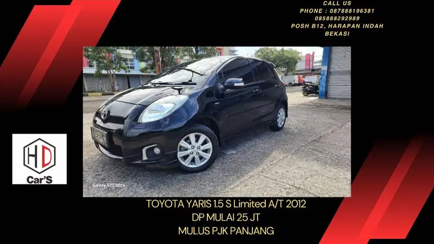 Toyota Yaris 1.5 S imited AT 2012 / 2013 / 2011 Wrn Hitam Pjk Pjg