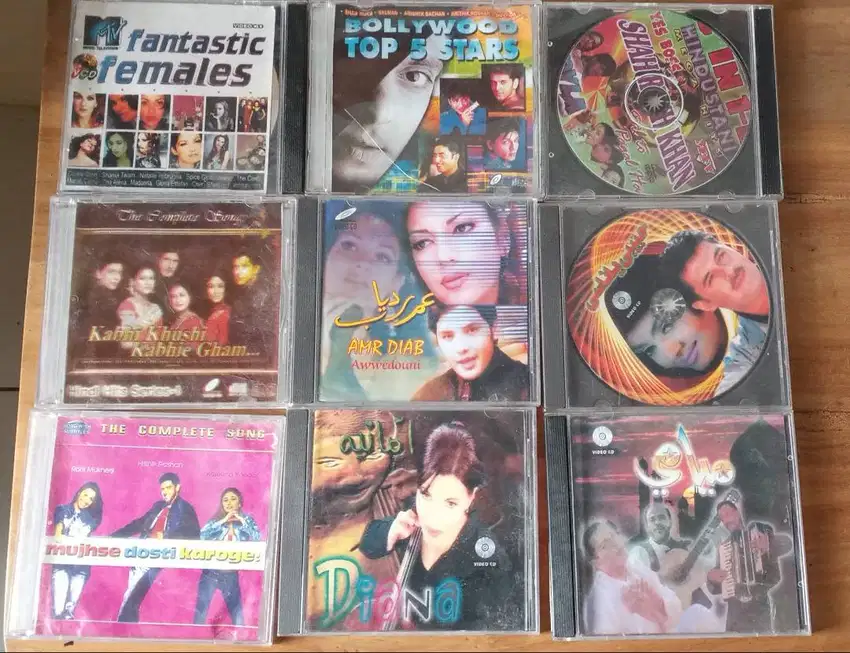 kaset VCD lagu India dan Arab