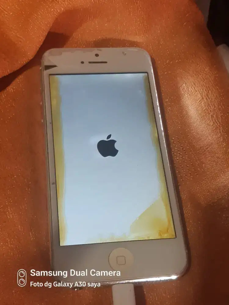 Iphone 5 kondisi layar seperti di gambar, hanya sampai logo Apple