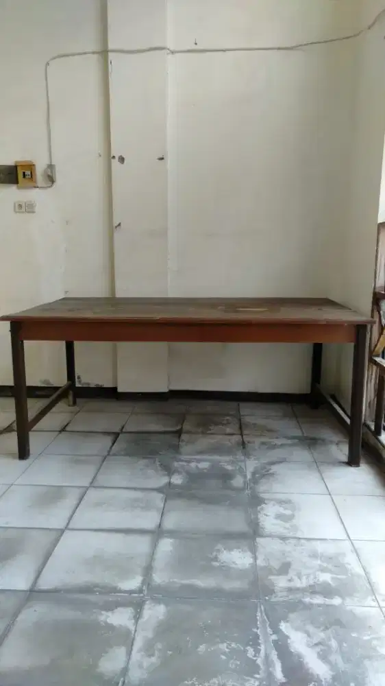 Meja kayu rapat, meja makan besar