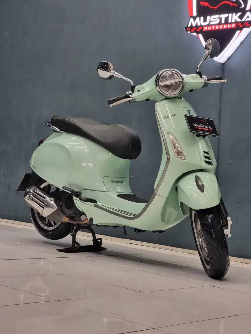 Perfect Condition!!Vespa Primavera Green Relax 2022 Plat Jatim-Mustika