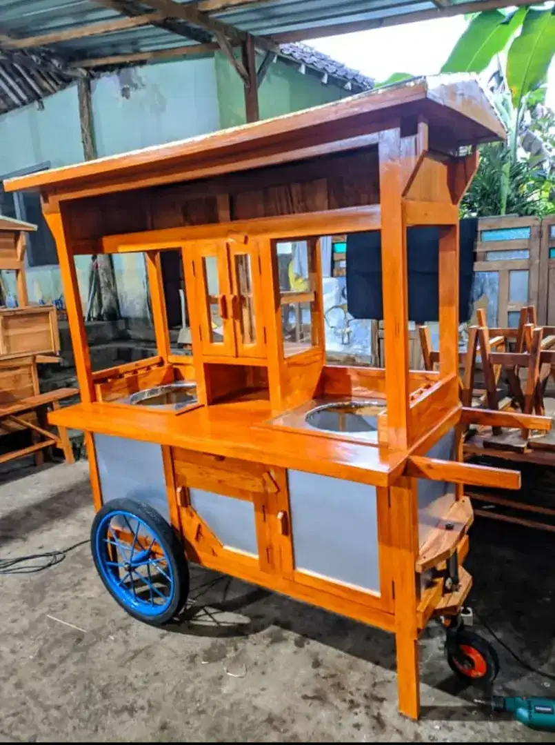 Gerobak bakso Murah gerobak mie ayam bakso gerobak Sate taichan dll