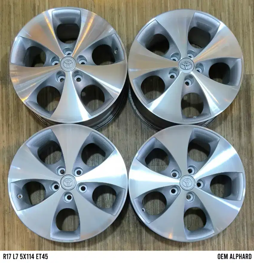 Jual velg oem Alphard r17 5x114,3 dll