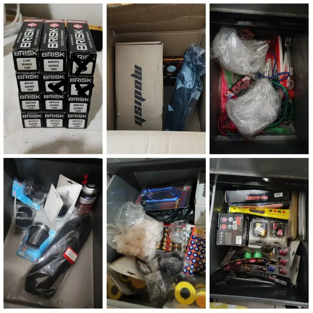 Dijual Borongan Aksesoris Motor Bengkel Motor Peluang Usaha Jualan