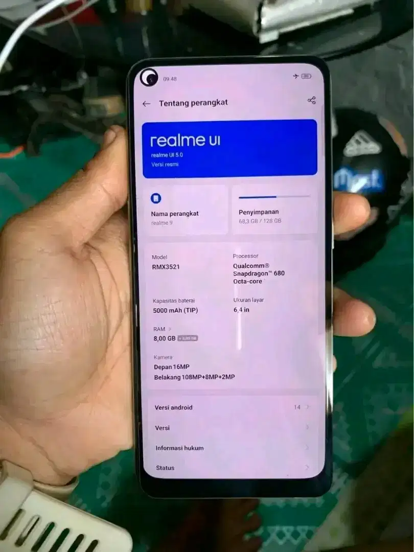 Realme 9 ram 8+6/128 gb