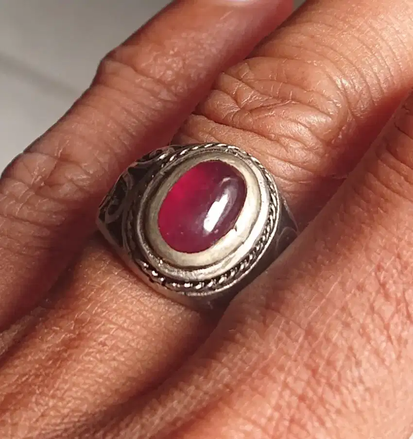 Batu Cincin Ruby Red Blood