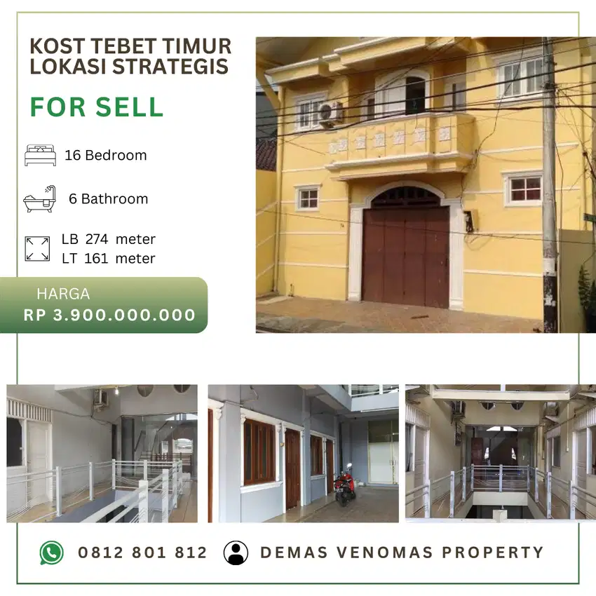 DIJUAL cepat KOST²an Di Tebet timur dalam