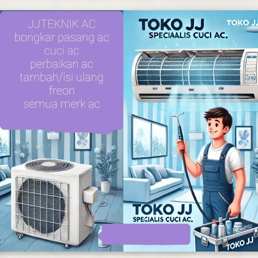 Bongkar pasang ac , perbaikan ac, cuci ac