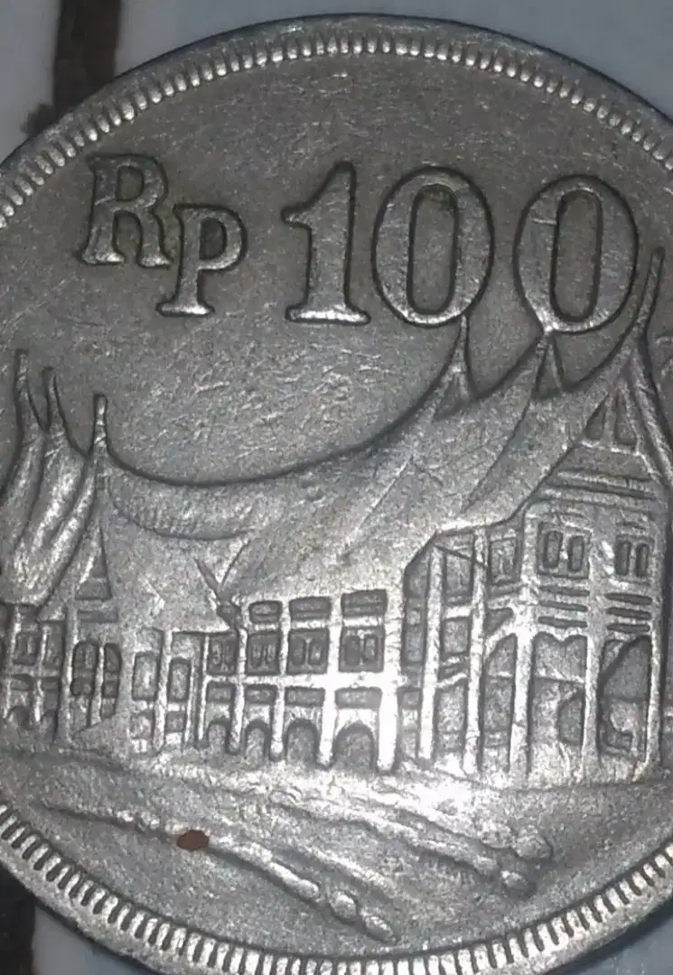 Koin 100 rupiah eror 1973