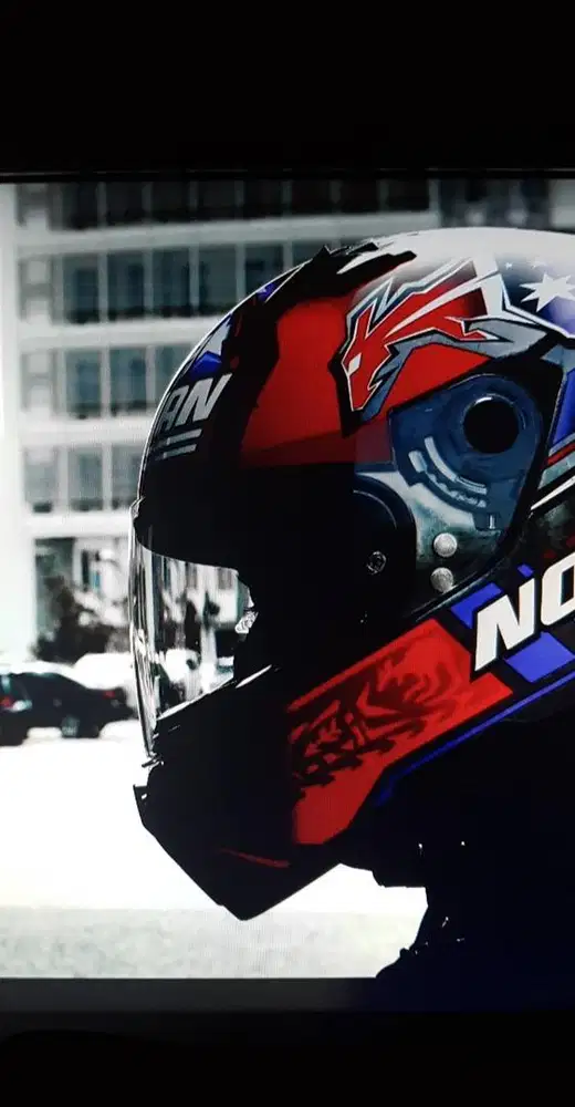 Helm Nolan N64 Stoner Edition bukan AGV Shoei Shark KYT