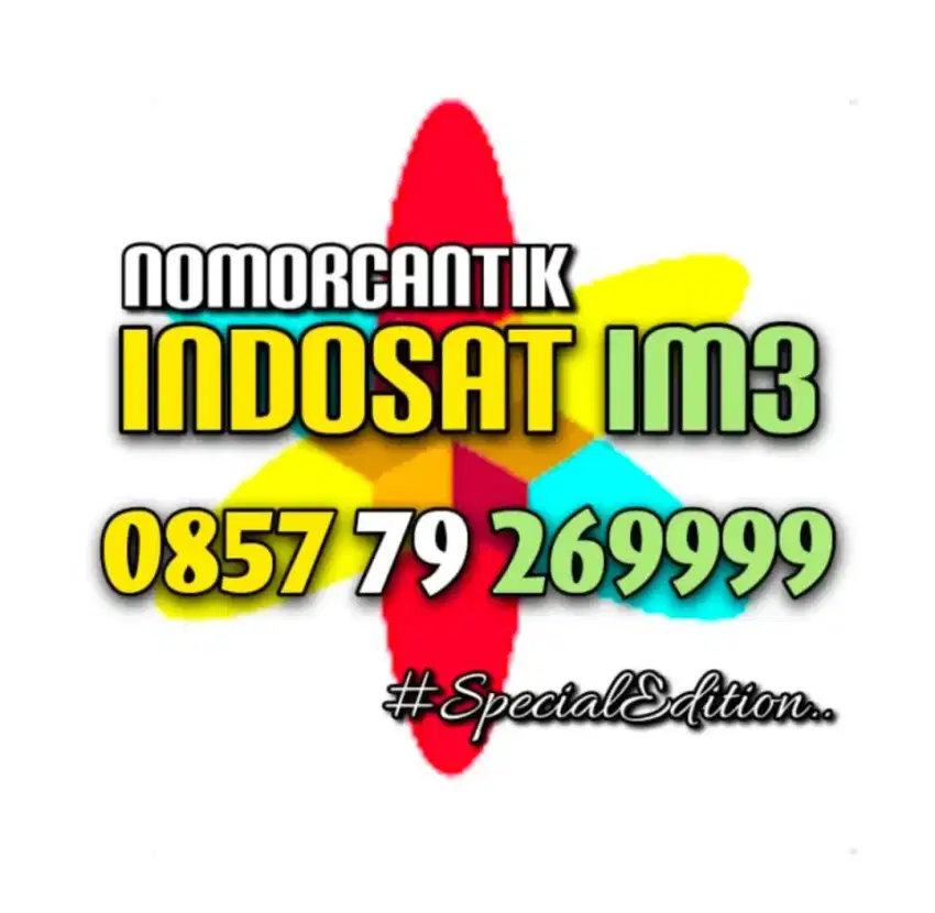 (bisa COD) Nomor CANTIK Kartu INDOSAT IM3 Jendral 9999