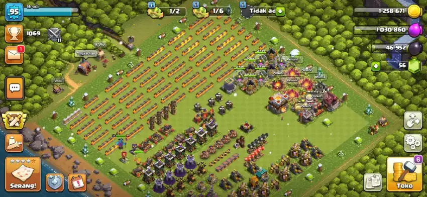 GAME ONLINE CLASH OF CLANS HARGA MURAH