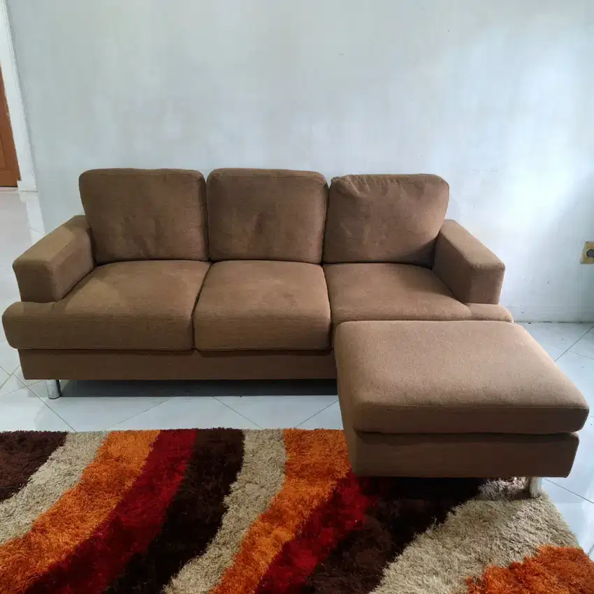 Kursi sofa L informa fabric 3 seater