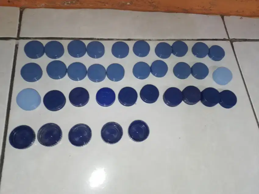 Tutup botol plastik total 480pcs warna warna, bisa nego