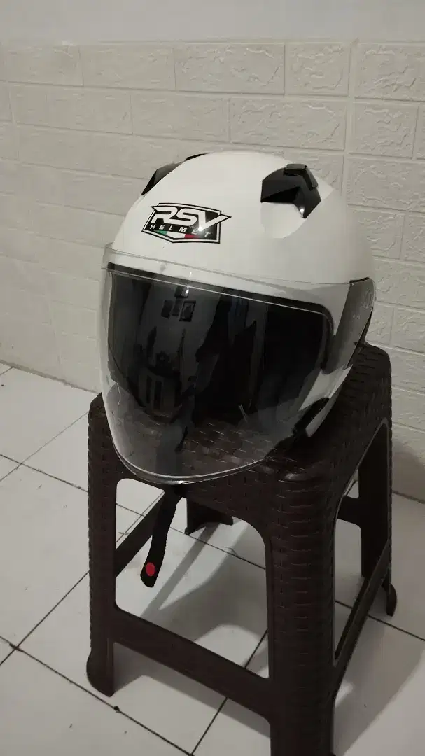 Helm Half Face RSV SV300 PUTIH GLOSSY