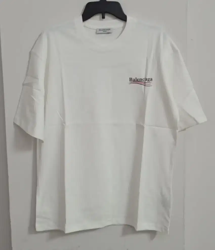 BALENCIAGA POLITICAL LOGO TSHIRT WHITE