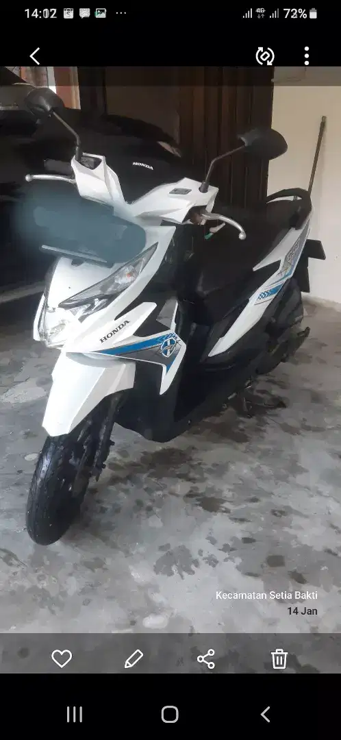 Di jual Honda Beat Thn 2018 warna Putih