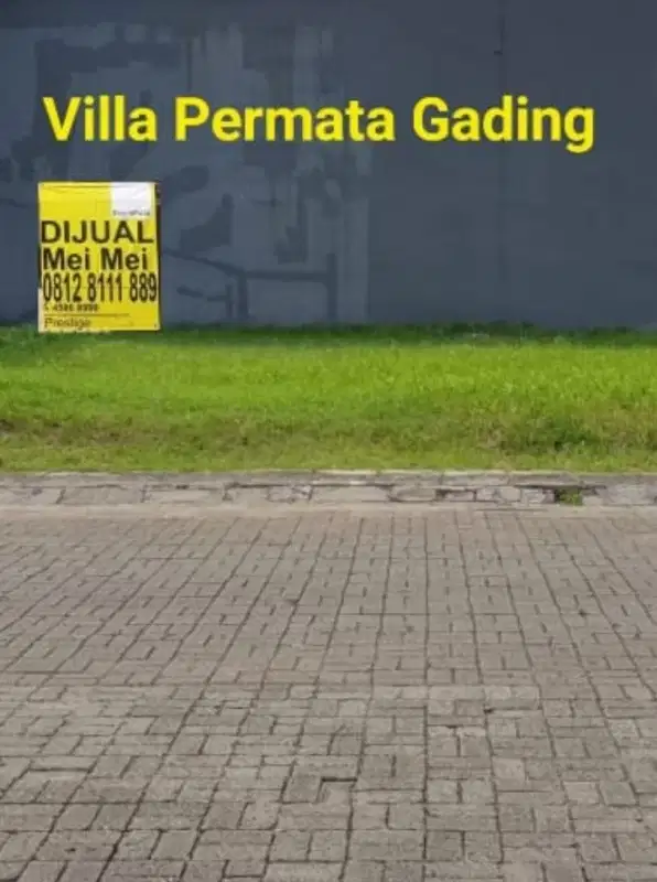 Dijual 2 Kavling 17mx20m Villa Permata Gading