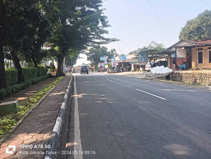 Dijual Tanah Lokasi Strategis Dekat TMII di Jalan Raya Mabes Hankam