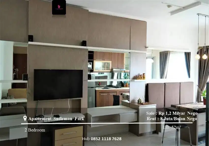 Jual/Sewa Apartemen Sudirman Park High Floor 2BR Full Furnished TowerA