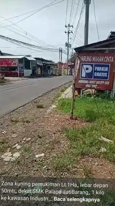 TANAH ZONA KUNING PERKOTAAN JATIBARANG