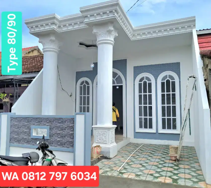 Jual rumah klasik modern type 80/90