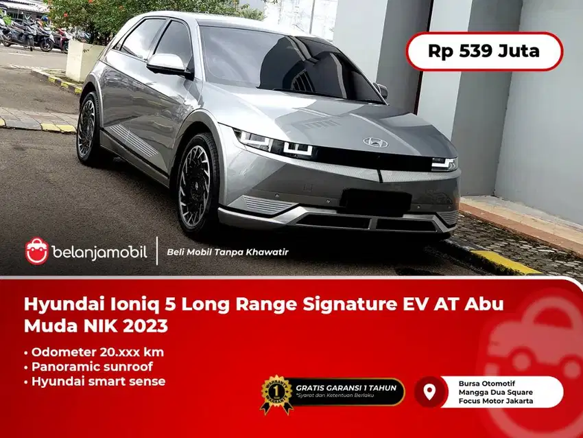 [TIPE TERTINGGI] Hyundai Ioniq 5 Long Range Signature EV AT Abu 2023