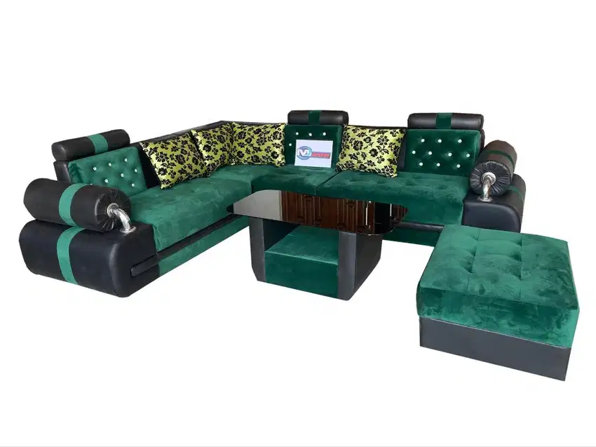 Sofa L Anggrek Modern, Sofa Minimalis, Sofa Ruang Tamu