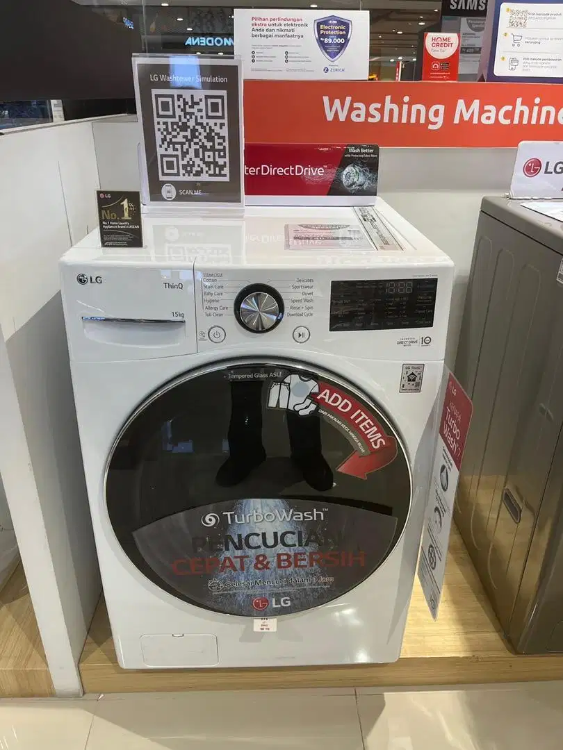 LG WASH MACH FL 15 KG