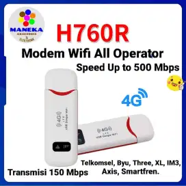 Modem All Operator WIFI 4G USB speed up to 500 Mbps transmisi 150 Mbps