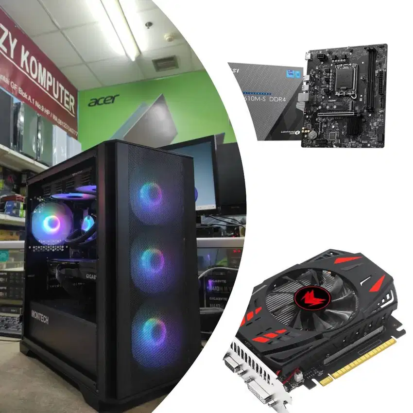 PC Gaming Murah Core i5 12400F | Nvidia GTX 750Ti 4GB DDR5