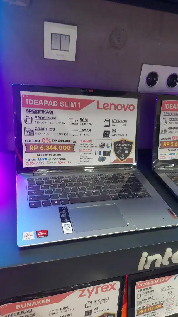 KREDIT LENOVO IDEAPAD SLIM 1 AMD ATHLON SILVER 7120 8/256GB WIN 11