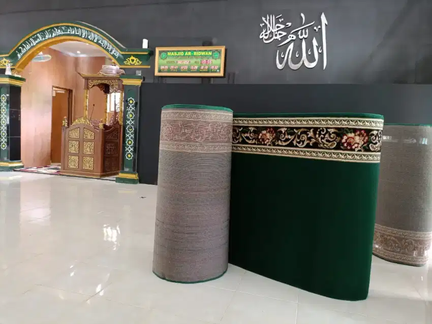 Tersedia Karpet sajadah Masjid import pembelian menyesuaikan kebutuhan