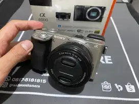 Mirrorless Sony a6000 kit 16-50mm OSS Fullset