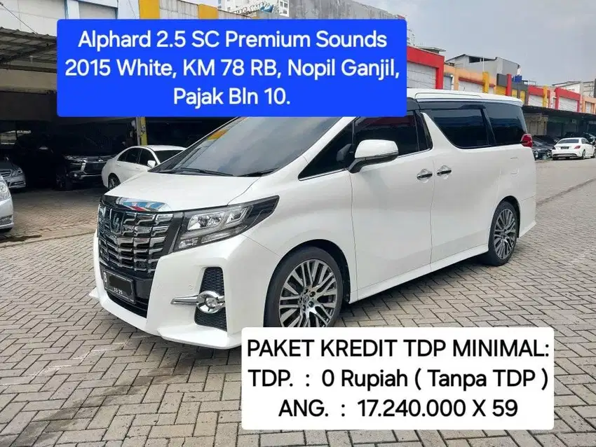 Toyota Alphard 2.5 SC 2015 Putih Premium Sounds JBL