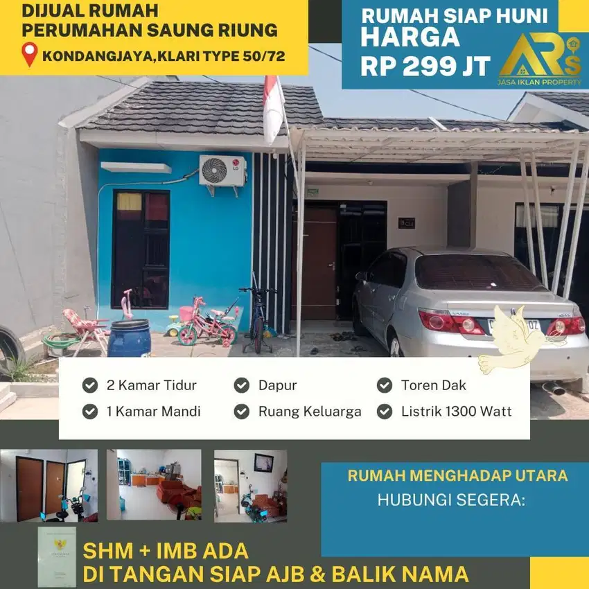 DIJUAL RUMAH DI PERUMAHAN SAUNG RIUNG KARAWANG