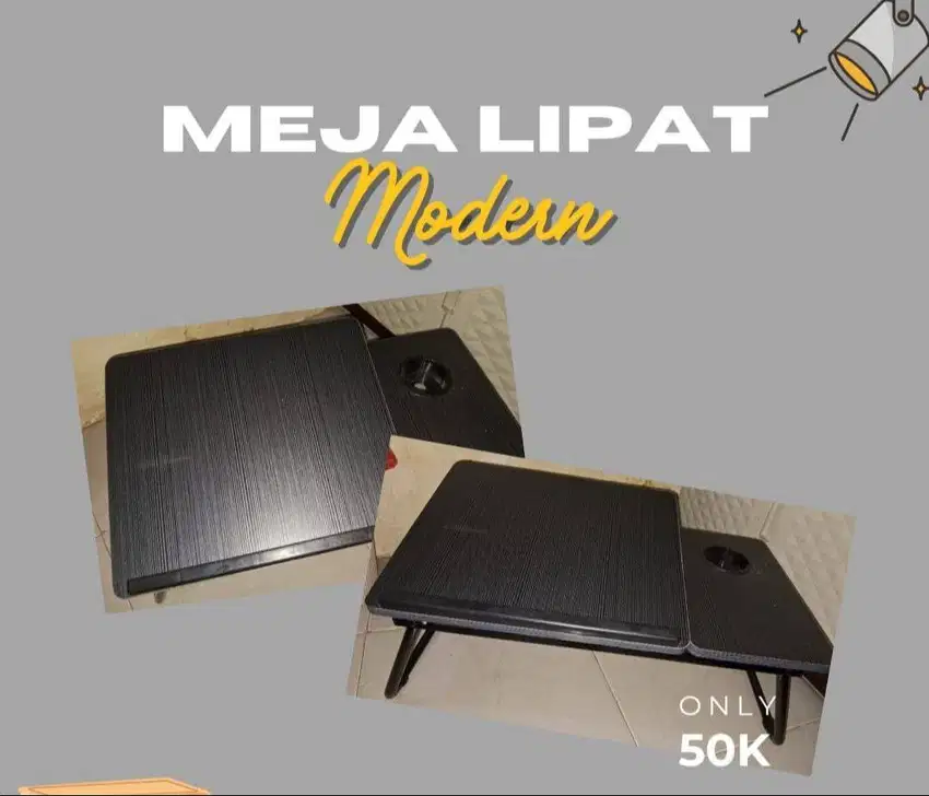 NEGO Meja Laptop Lipat Foldable Desk Zoomer Belajar Serbaguna