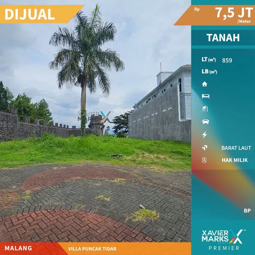 Dijual Tanah Kavling di Villa Puncak Tidar, VPT Malang