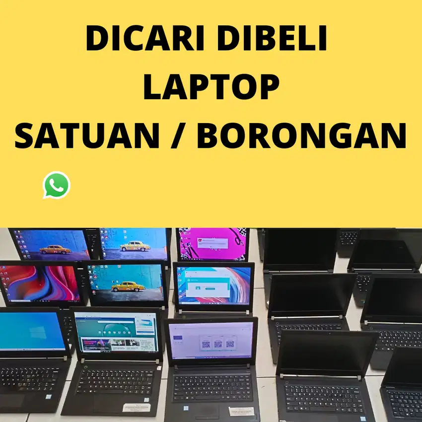 TERIMA JUAL BELI LAPTOP BEKAS SECOND SIAP ANTAR JEMPUT