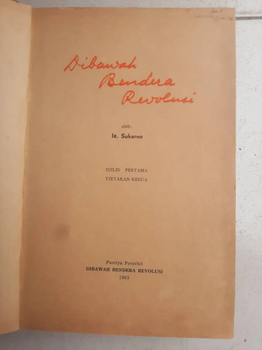 Buku Ir Sukarno paling terkenal, Langka, banyak dicari