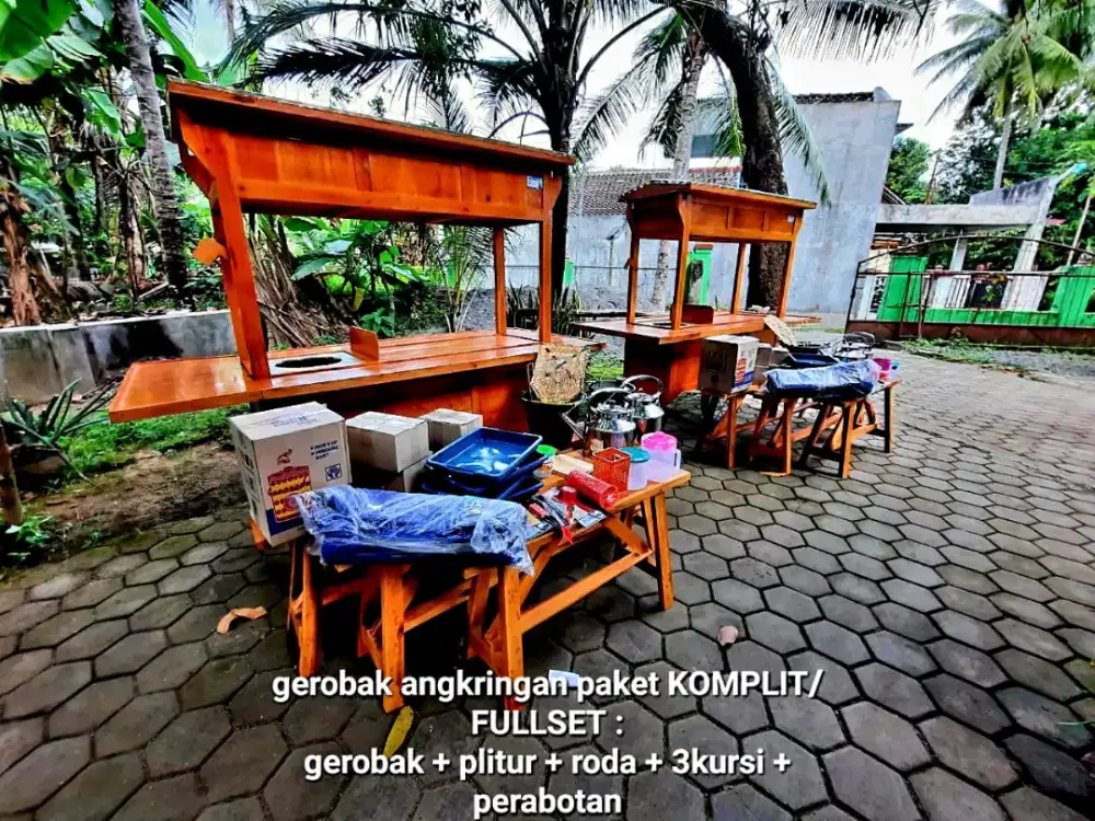 Gerobak angkringan murah Gratis ongkir bayar COD JABODETABEK-015