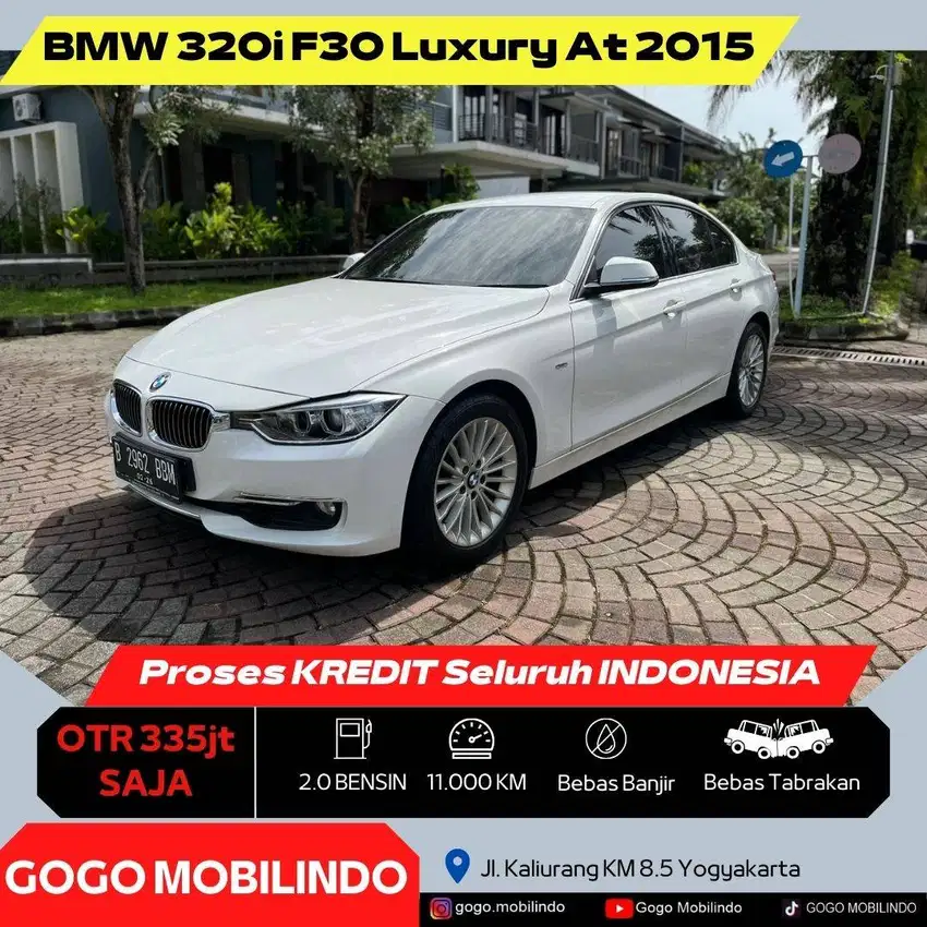 [Km11rb] BMW 320i F30 Luxury Matic 2015 ANTIK ISTIMEWA Bisa Kredit