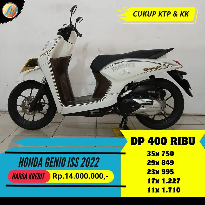 DP 400RIBU ANGSURAN RINGAN HONDA GENIO ISS 2022 PAJAK ON