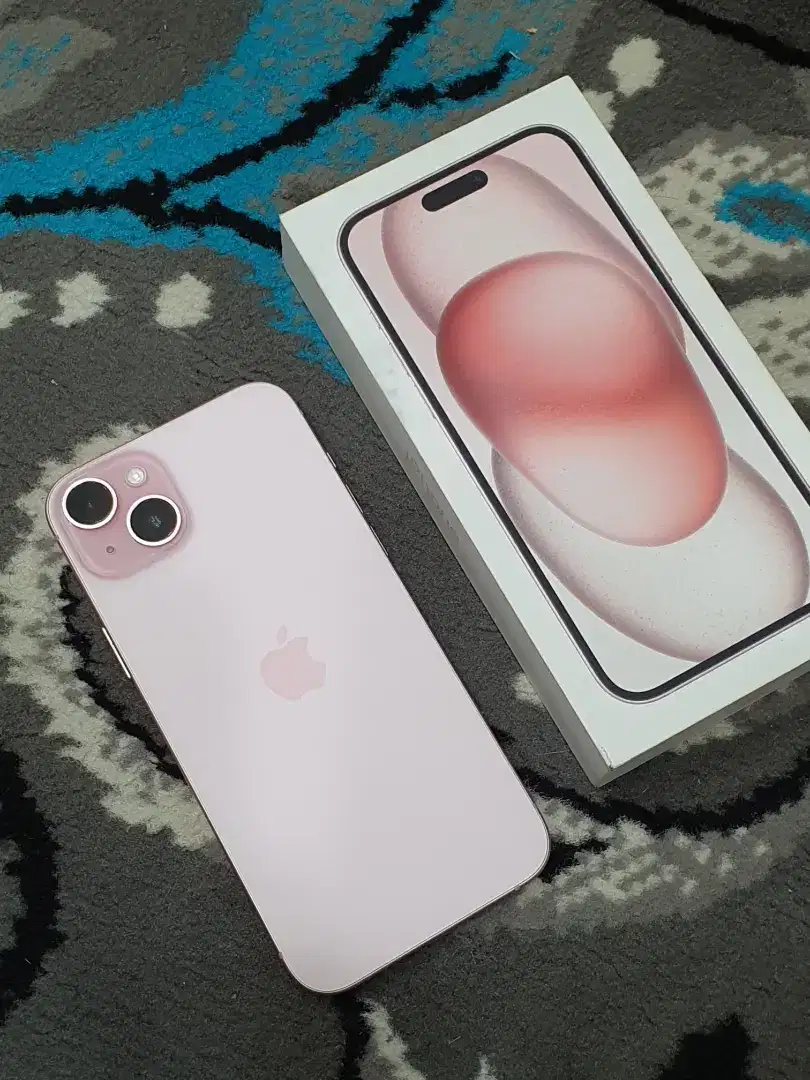 iPhone 15 PLUS 128GB Resmi iBox Likenew Pink